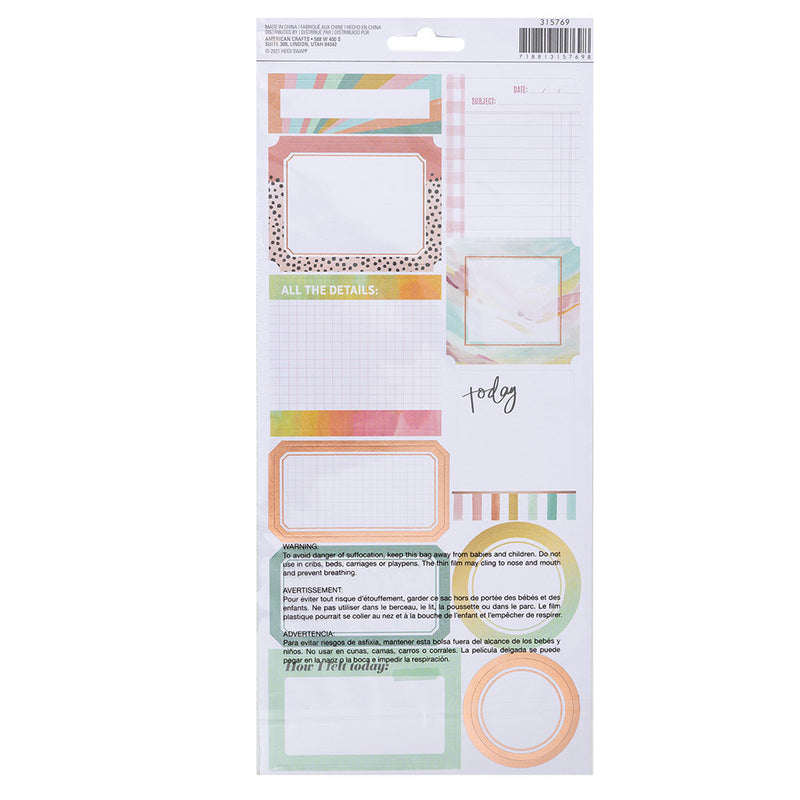 Heidi Swapp - Sun Chaser - 6 x 12 Cardstock Sticker Sheet