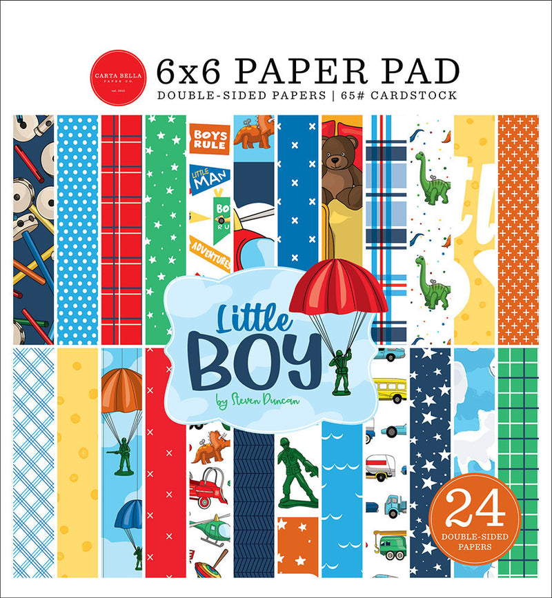 Carta Bella Paper - Little Boy - 6 x 6 Paper Pad