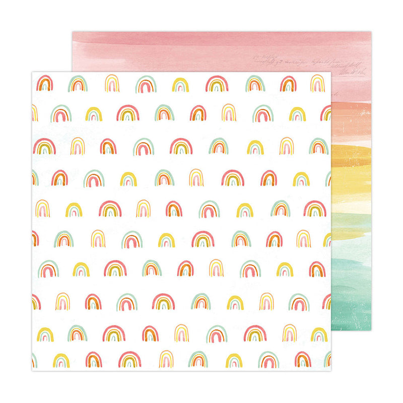 Heidi Swapp - Sun Chaser - 12 x 12 Double Sided Paper - Happy Days