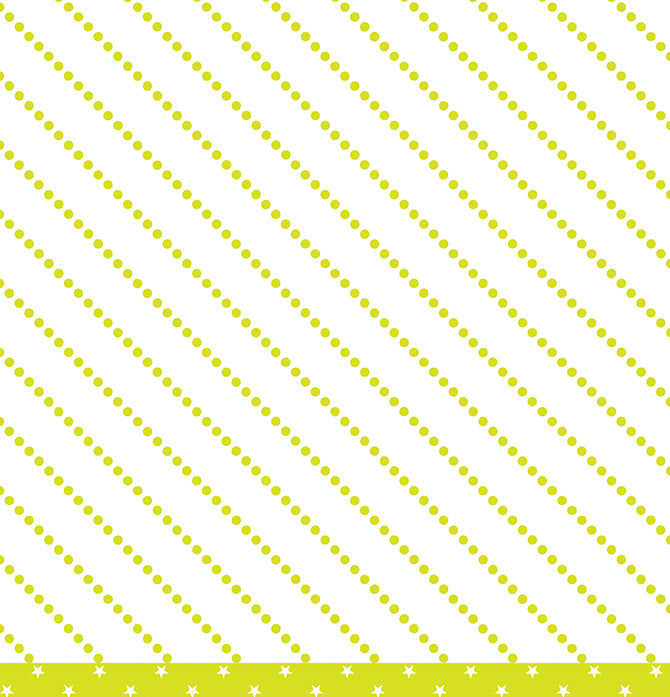 12X12 PATTERNED PAPER Lime Stars