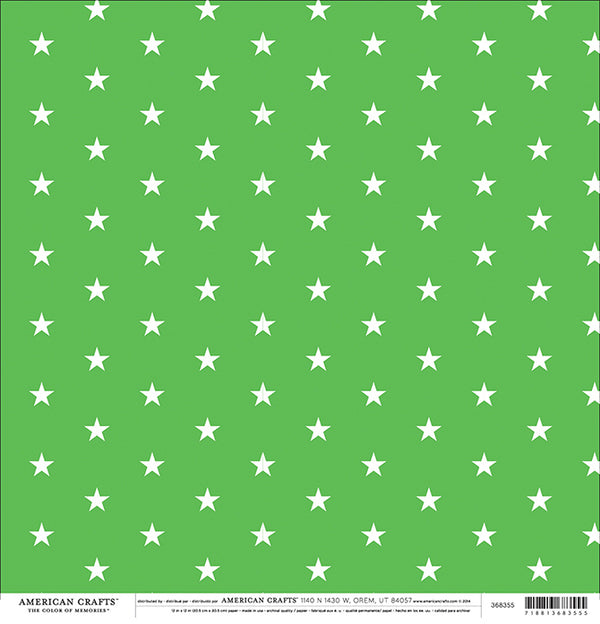 12X12 PATTERNED PAPER Grass Stars
