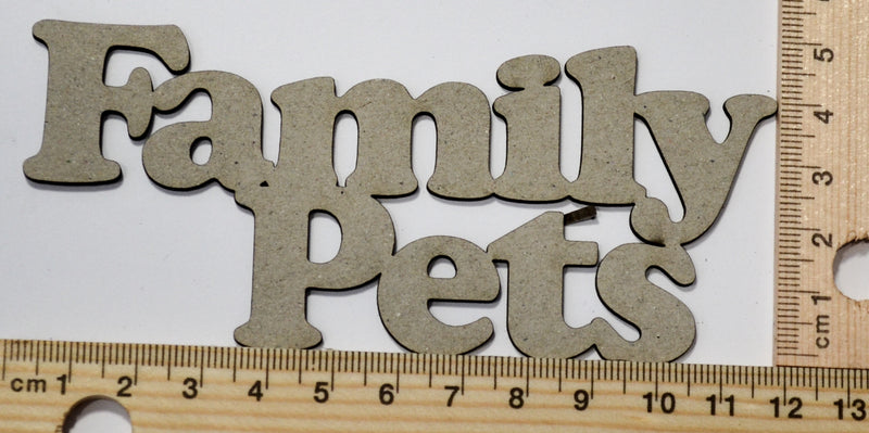 2 Crafty Chipboard - Family Pets