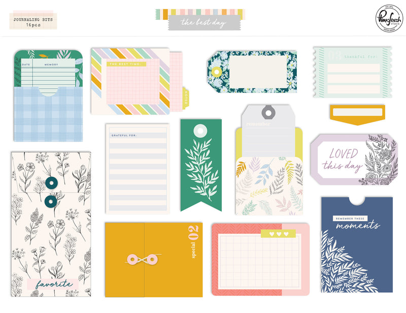 PinkFresh Studio - The Best Days - Journaling Bits