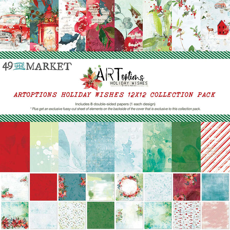 49 and Market - ARToptions Holiday Wishes - 12 x 12 Collection Pack