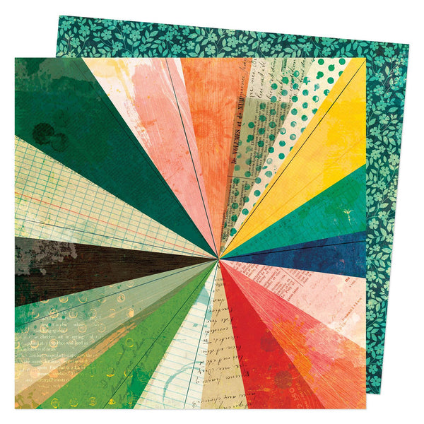 VICKI BOUTIN - FERNWOOD - 12 X 12 PATTERNED PAPER - BURST FORTH