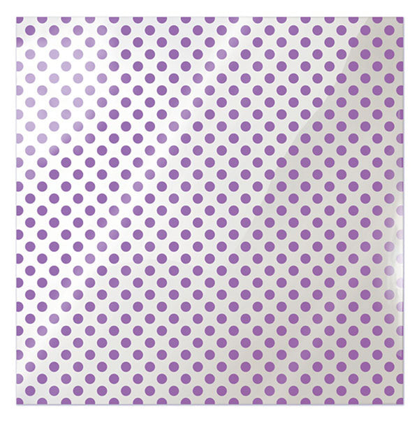 We Are Memory Keepers - 12X12 ACETATE PURPLE DOT