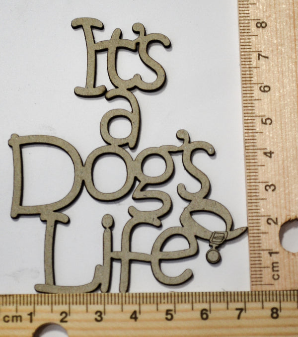 2 Crafty Chipboard - Its A Dog's Life