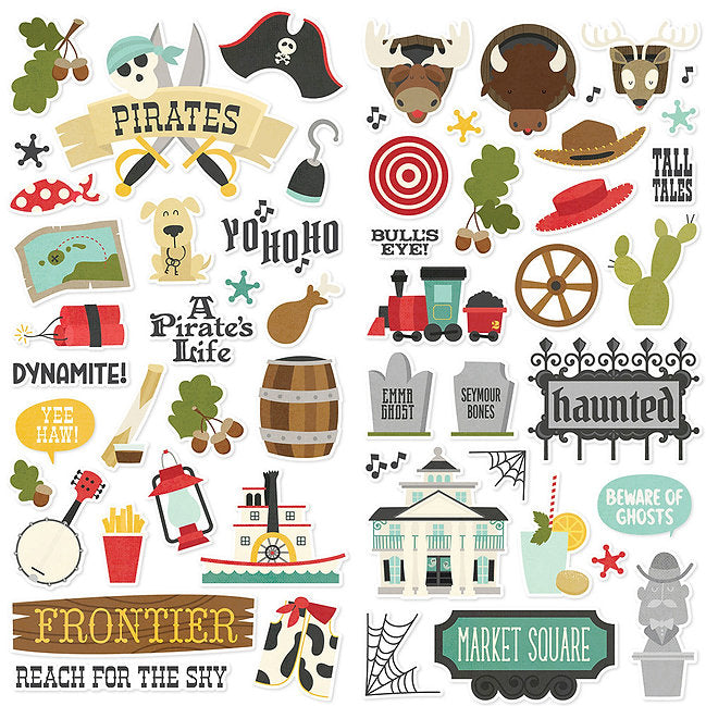 Simple Stories - Say Cheese Frontier At the Park - Foam Stickers