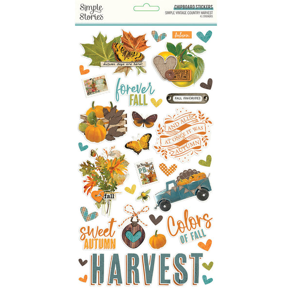 Simple Stories - Simple Vintage Country Harvest - 6x12 Chipboard