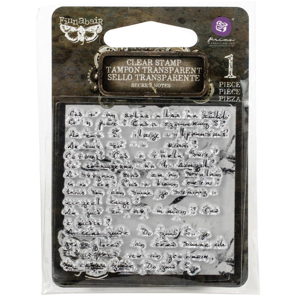 Prima - Finnabair - Clear Acrylic Stamps - Secret Notes