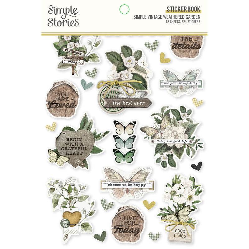 Simple Stories- Simple Vintage Weathered Garden - Sticker Book