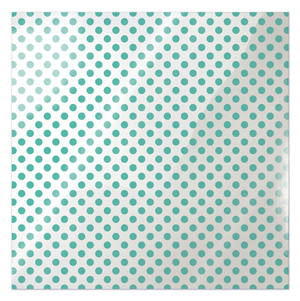 We Are Memory Keepers - 12X12 ACETATE TEAL DOT