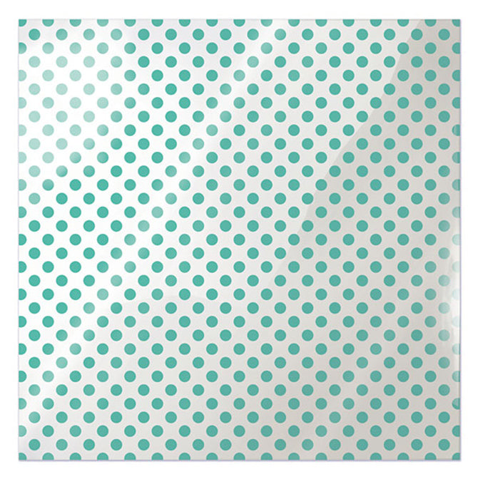 We Are Memory Keepers - 12X12 ACETATE TEAL DOT