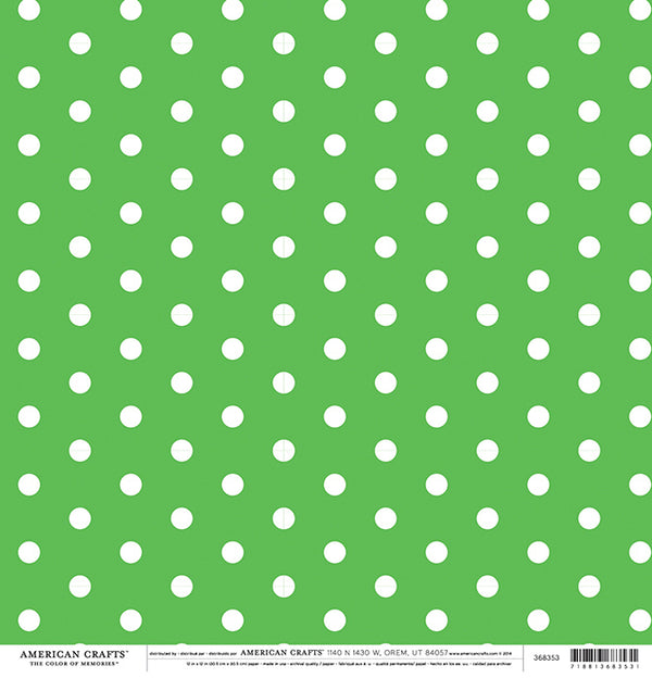 12X12 PATTERNED PAPER Grass Dots