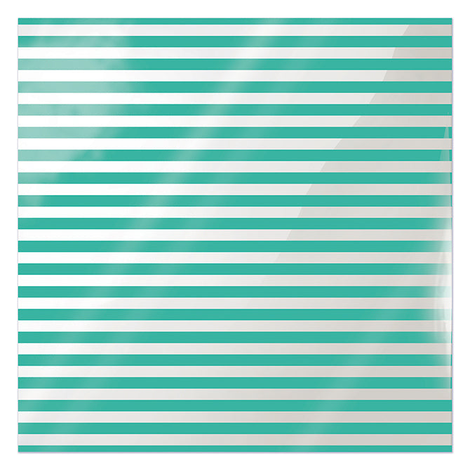 We Are Memory Keepers - 12X12 ACETATE TEAL STRIPE