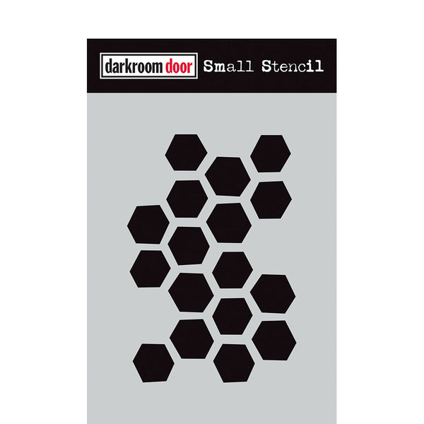 Darkroom Door - Small Stencil - Arty Hexagons