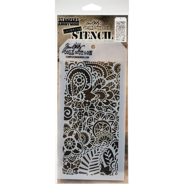 Tim Holtz - Stampers Anonymous - Layering Stencil - Doodle Art 2