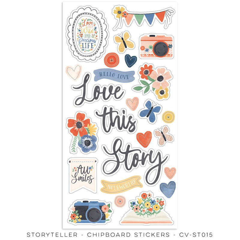 Cocoa Vanilla Studio - Storyteller - Chipboard Stickers