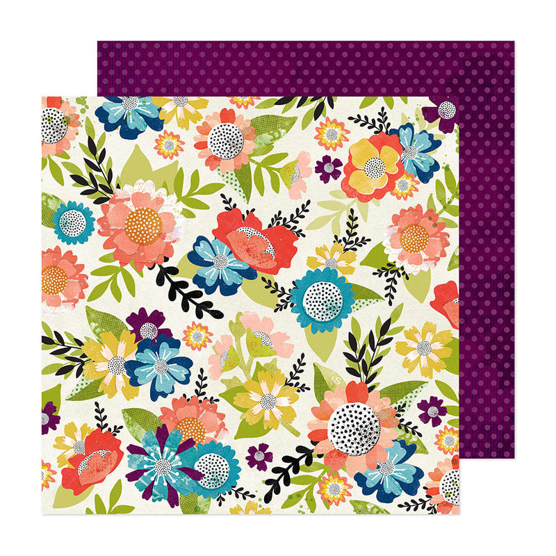 Vicki Boutin - Print Shop - 12 x 12 Double Sided Paper - Flourish