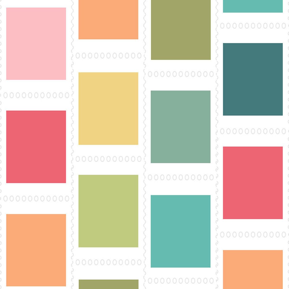 49 and Market - Spectrum Sherbet - Washi Tape - Insta Postage Stamp