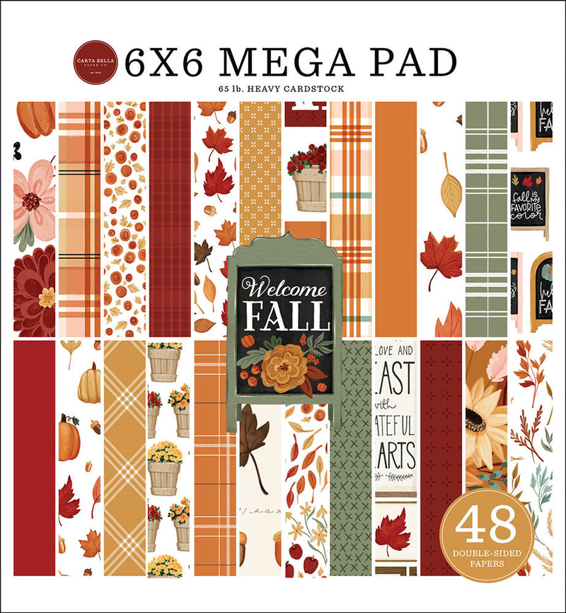 Carta Bella Paper - Welcome Fall - 6 x 6 Mega Paper Pad