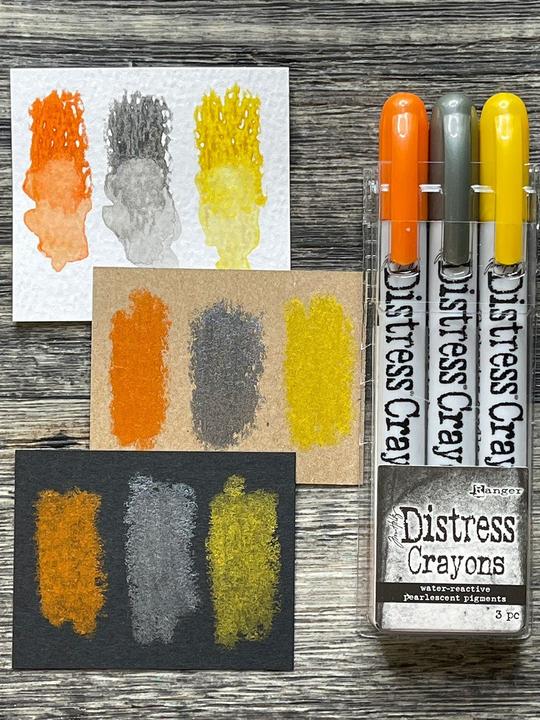 Tim Holtz - Distress Pearlescent Crayon - Halloween Set