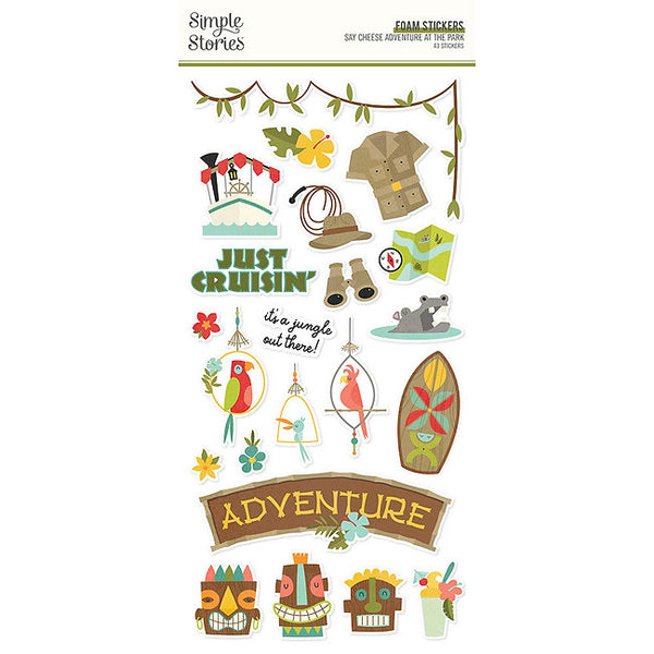 Simple Stories - Say Cheese Adventure At the Park - Foam Stickers