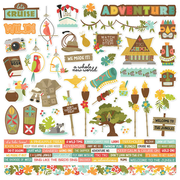 Simple Stories - Say Cheese Adventure At the Park - 12 x 12 Cardstock Stickers