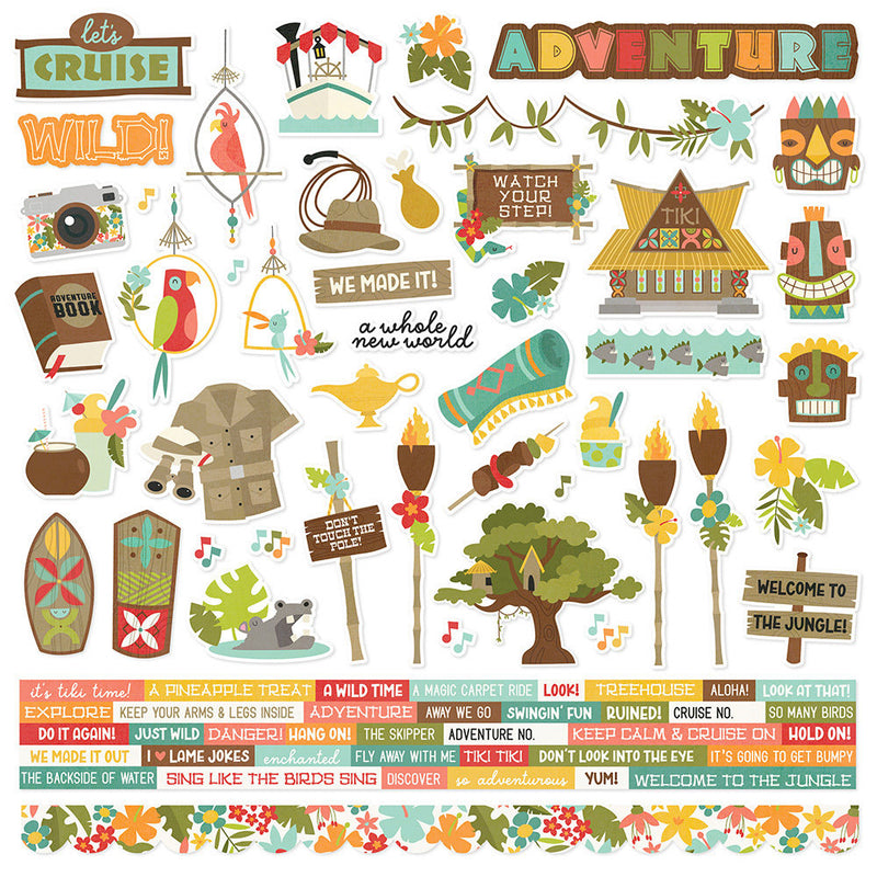 Simple Stories - Say Cheese Adventure At the Park - 12 x 12 Cardstock Stickers