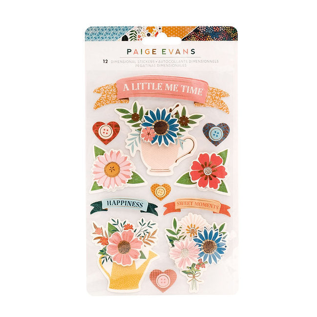 Paige Evans - Bungalow Lane - Dimensional Layered Stickers