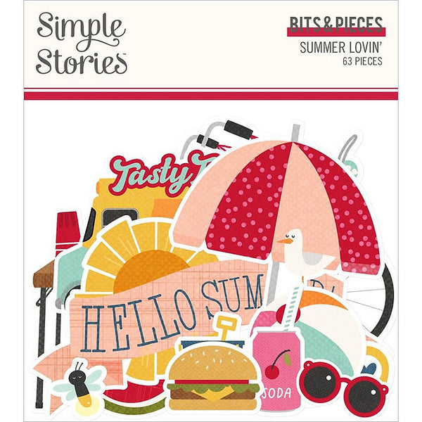 Simple Stories - Summer Lovin - Bits & Pieces Die-Cuts 63/Pkg