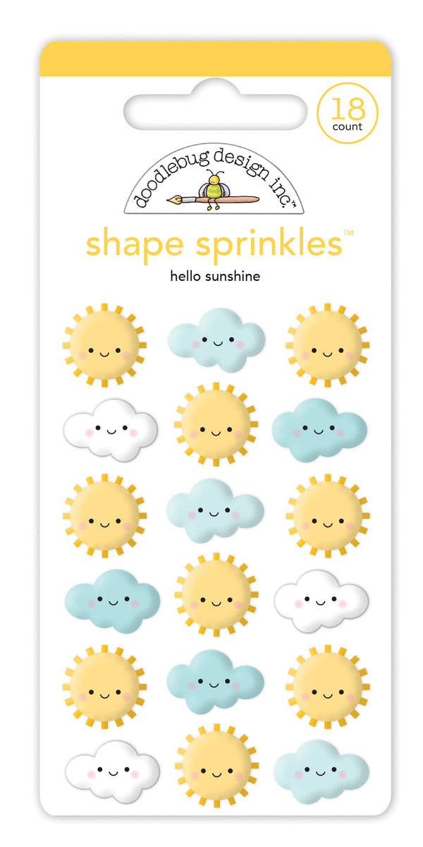 Doodlebug Design - Hello Sunshine Shape Sprinkles