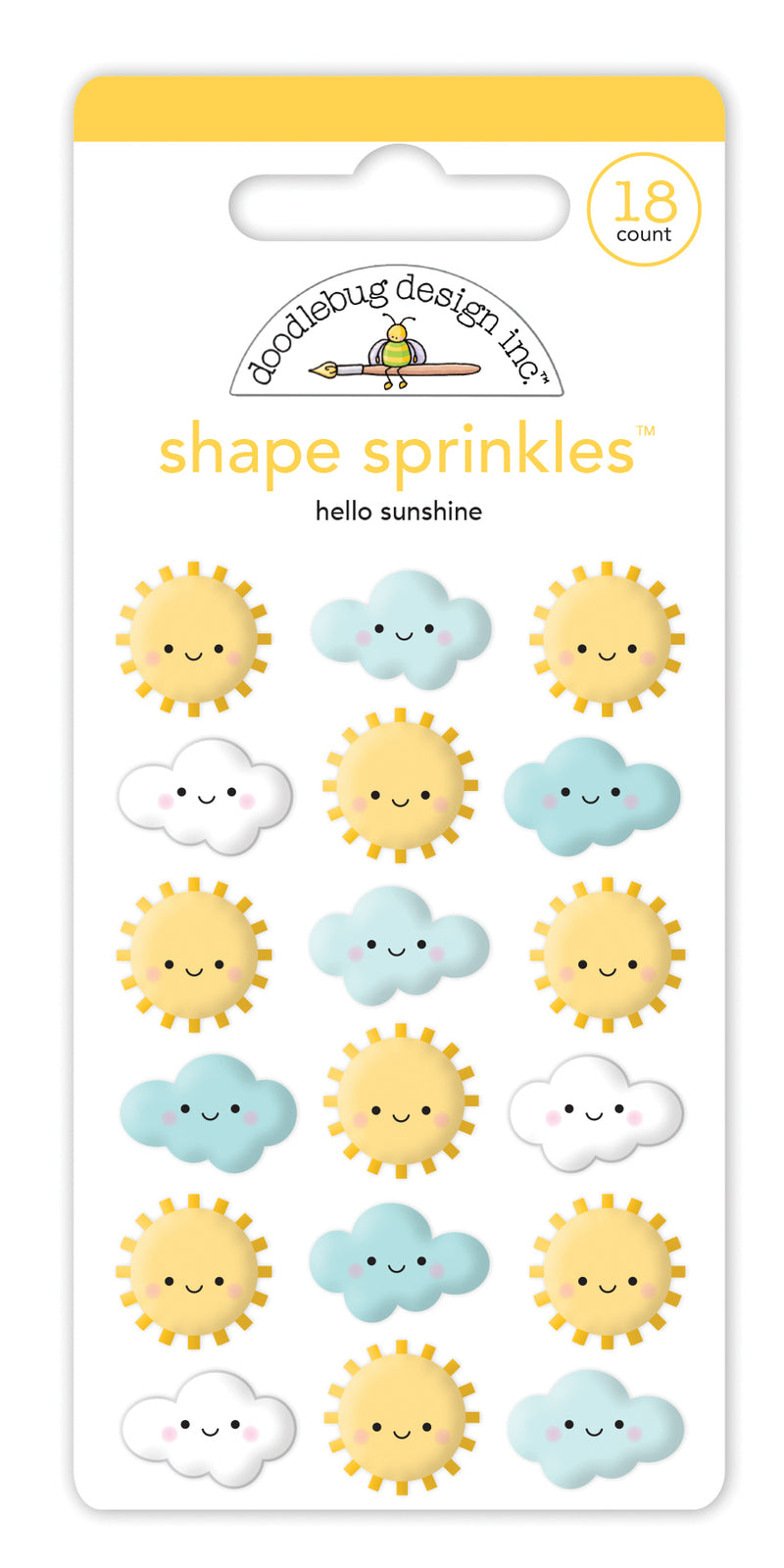 Doodlebug Design - Hello Sunshine Shape Sprinkles