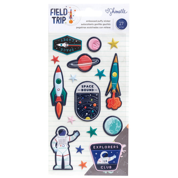 SHIMELLE - FIELD TRIP - EMBOSSED PUFFY STICKERS (17 PIECE)