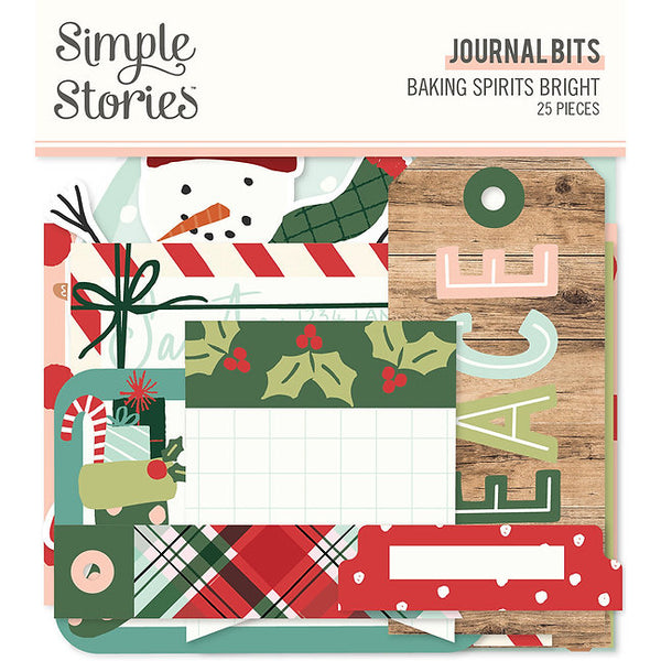 Simple Stories - Baking Spirits Bright - Ephemera - Journal Bits