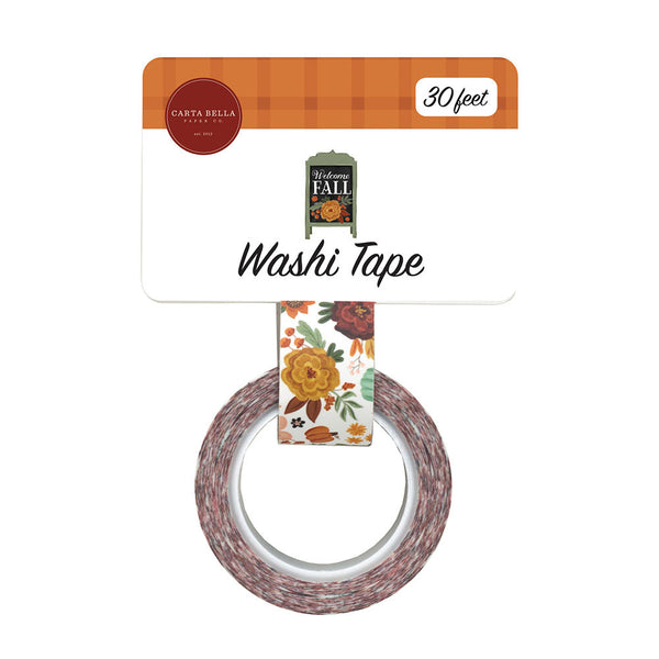 Carta Bella Paper - Welcome Fall - Washi Tape - Welcome Fall Floral