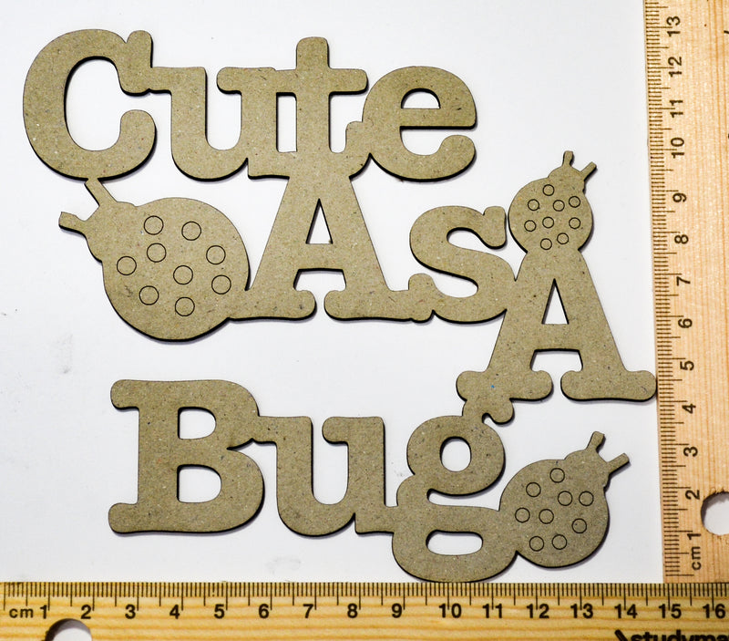 2 Crafty Chipboard - Cute as a Bug