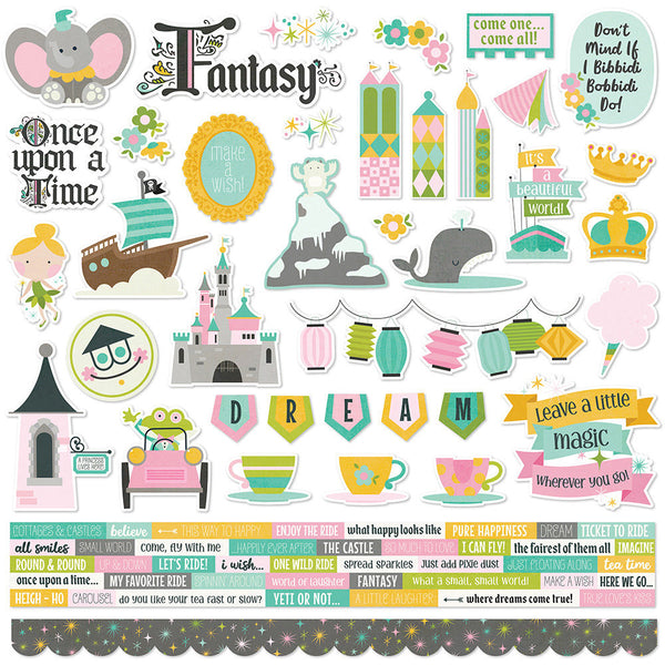 Simple Stories - Say Cheese Fantasy At the Park - 12 x 12 Cardstock Stickers