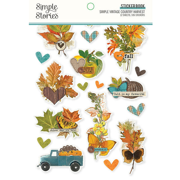 Simple Stories - Simple Vintage Country Harvest - Sticker Book