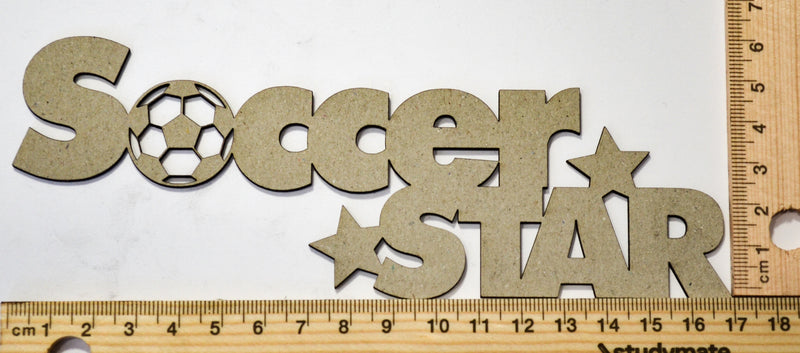 2 Crafty Chipboard - Soccer Star