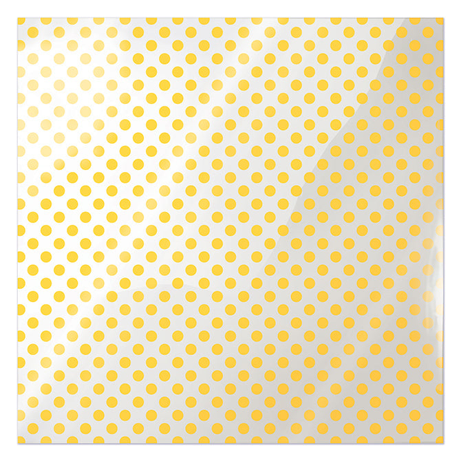 We Are Memory Keepers - 12X12 ACETATE YELLOW DOT