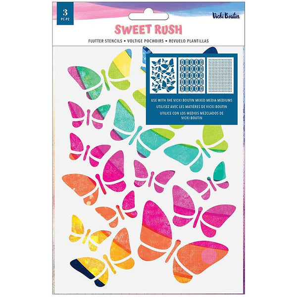 Vicki Boutin - Sweet Rush Collection - Stencils - Flutter