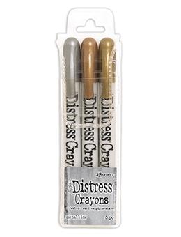 Tim Holtz - Distress Crayon Set - Metallics