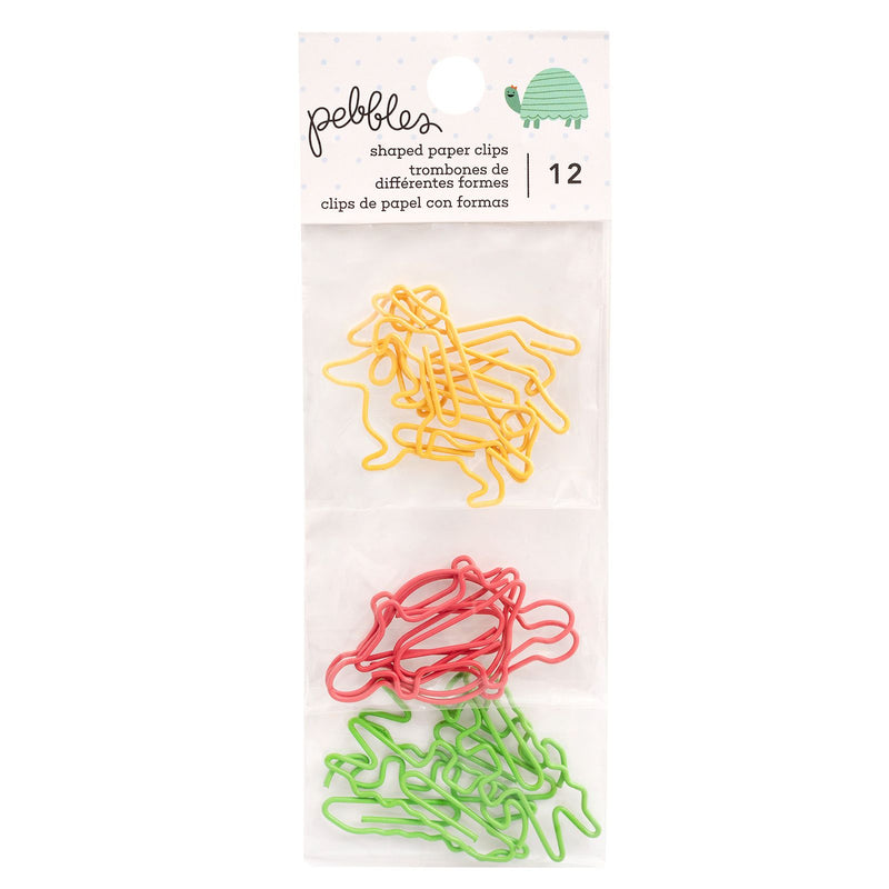 Pebbles - Kid at Heart - ANIMAL PAPER CLIPS (12 PIECE)