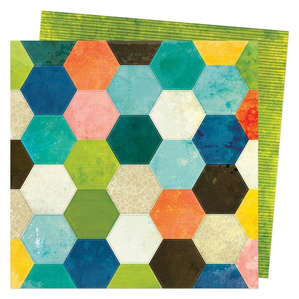 VICKI BOUTIN - FERNWOOD - 12 X 12 PATTERNED PAPER - PATCHWORK