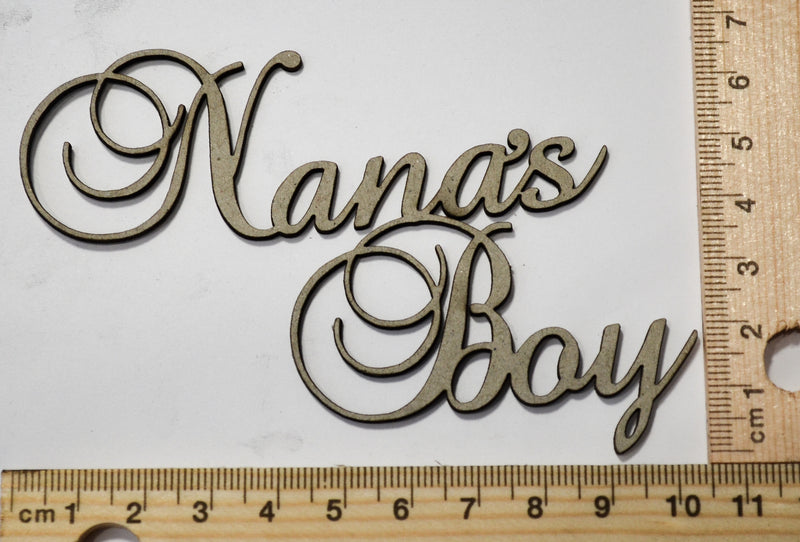 2 Crafty Chipboard - Nana's Boy