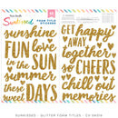 Cocoa Vanilla Studio - Sunkissed - Gold Glitter Foam Titles