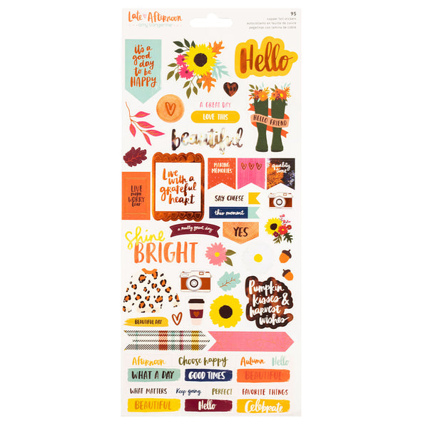 Amy Tangerine - Late Afternoon - Sticker Sheet (95 PIECE)