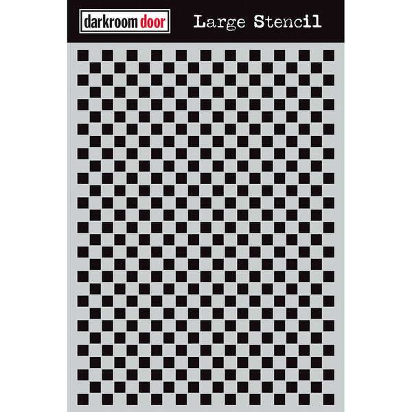 Darkroom Door - Large Stencil - Checkered