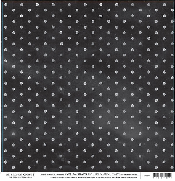 12X12 PATTERNED PAPER Chalk Dots